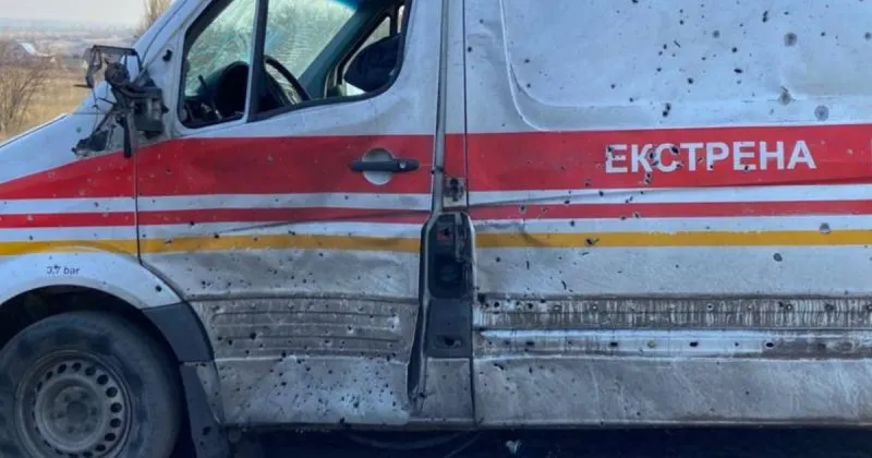 Атака російських військ на швидку допомогу в Новгород-Сіверському районі