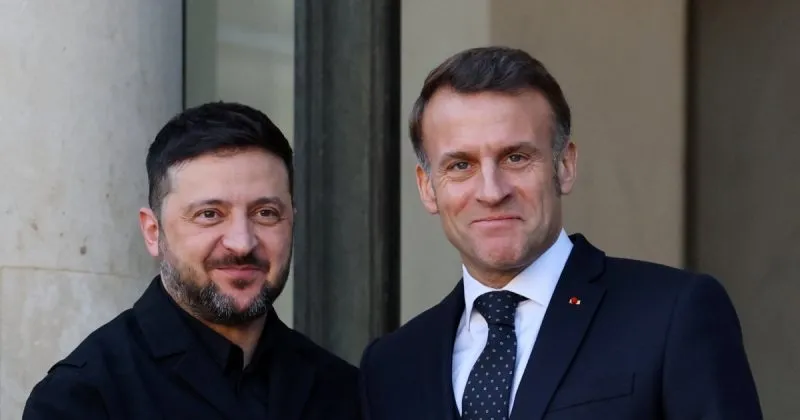 Зеленський зустрінеться з Макроном у Парижі 13 березня